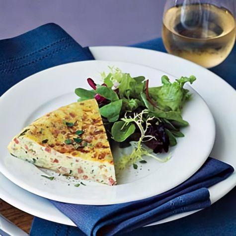 Frittata with Shallots & Pancetta