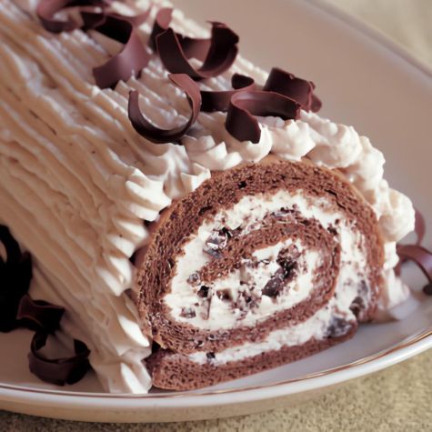 Rolled Chestnut Cream Cake
