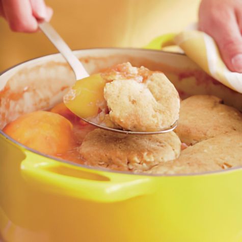 Peach-Almond Cobbler