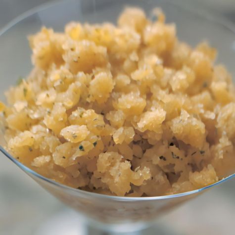 Cantaloupe-Basil Granita