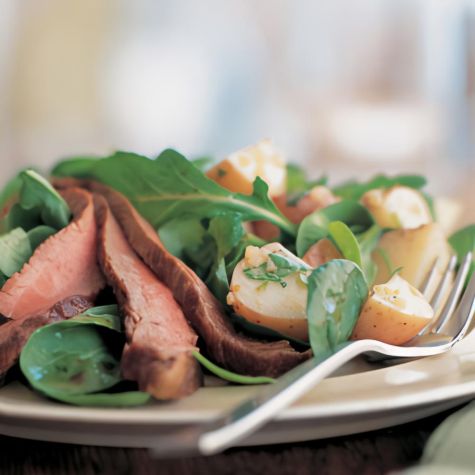 Flank Steak, Arugula & Potato Salad