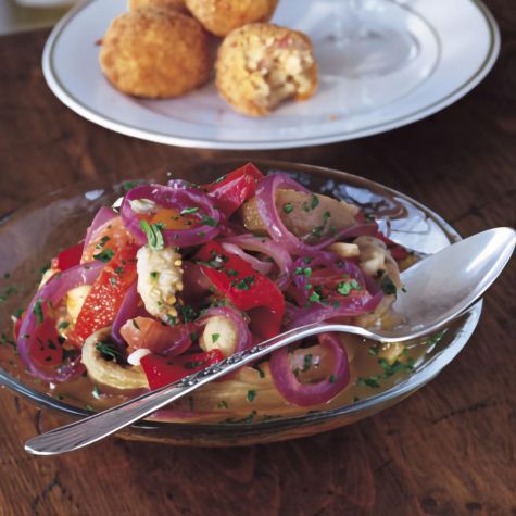 Eggplant Salad with Onions and Peppers (Escalivada)