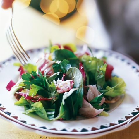 Arugula, Radicchio and Escarole Salad