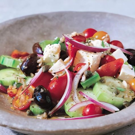 Greek Salad with Cherry Tomatoes