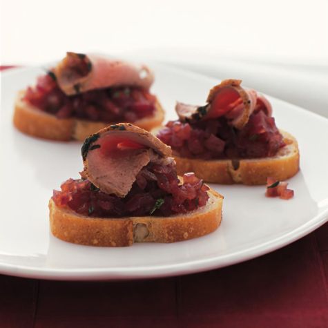 Red Onion Marmalade & Pork Canapés