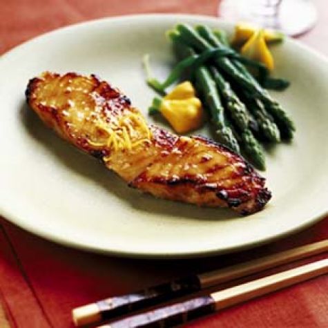 Miso-Glazed Sea Bass