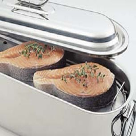 Ginger-Poached Salmon with Belgian Endive