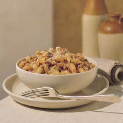 Cavatappi with Sausage and Tomato