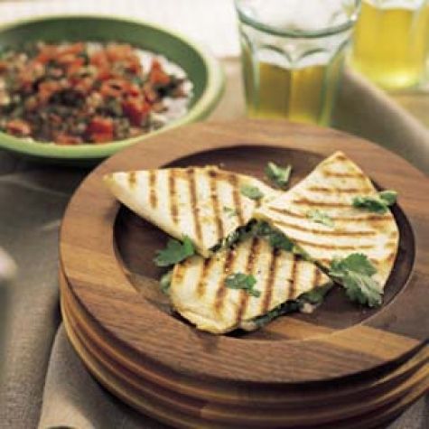 Cheese and Chile Quesadillas