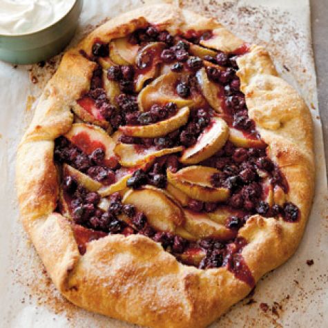 Apple and Cranberry Galette