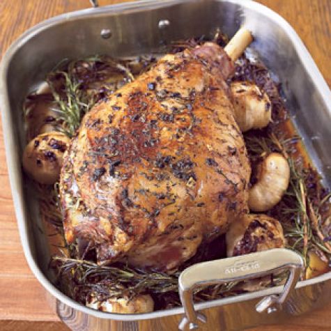 Leg of Lamb with Garlic & Herbs
