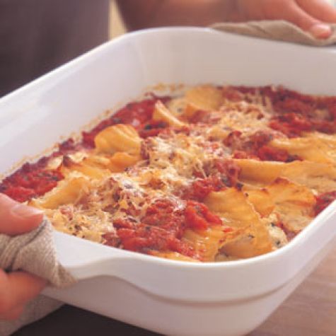 Three-Cheese Manicotti