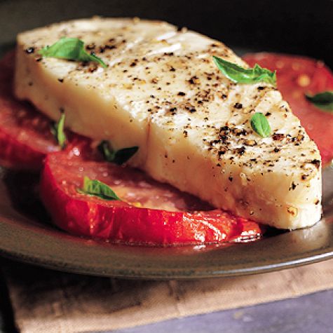 Halibut Steaks au Poivre