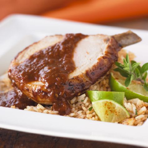 Roasted Pork with Mole Sauce