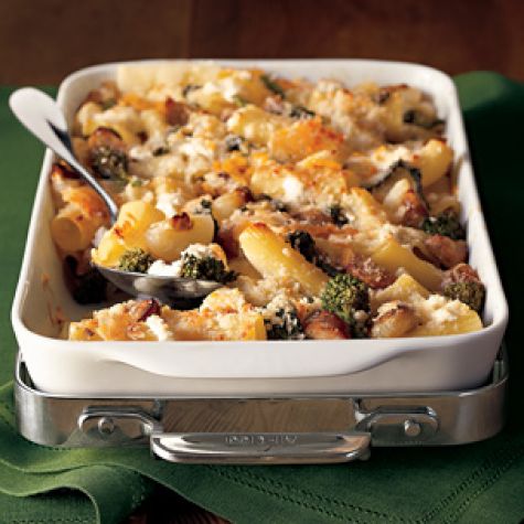 Baked Rigatoni with Sausage & Broccoli Rabe
