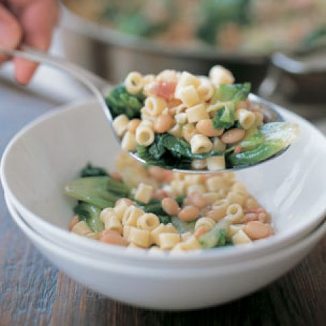 Pasta with Beans & Escarole