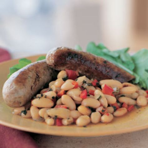 Sausages with White Beans