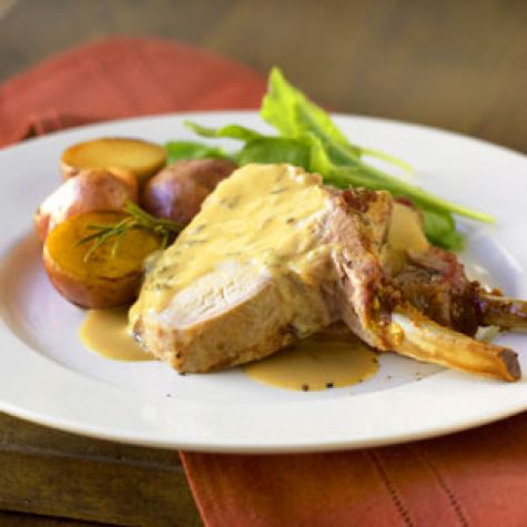 Roast Pork Loin with Mustard Marinade