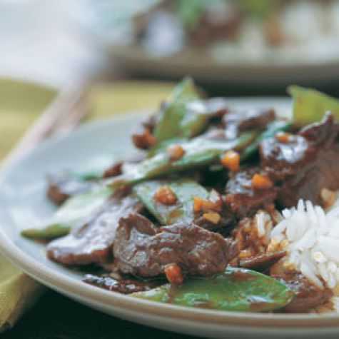 Tangerine Beef & Snow Peas