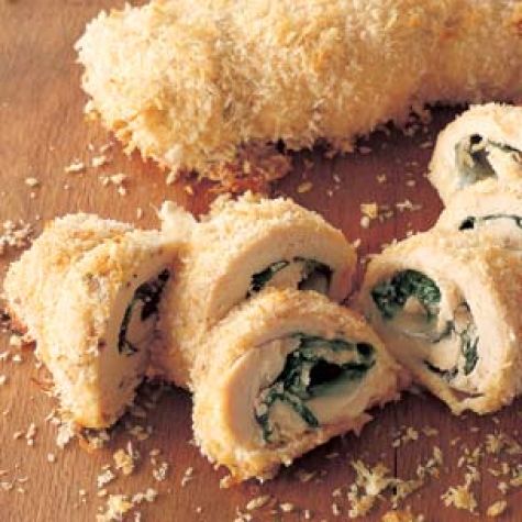 Baked Stuffed Chicken Breasts with Arugula and Fontina