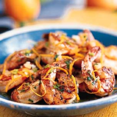 Shrimp with Orange and Tequila