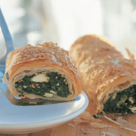 Spinach-Feta Filo Roll