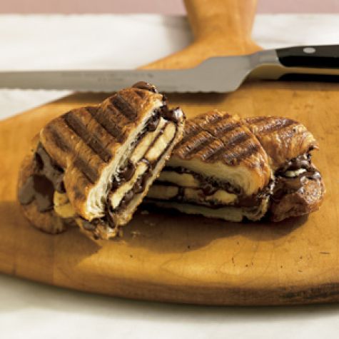 Chocolate-Banana Croissant Panini