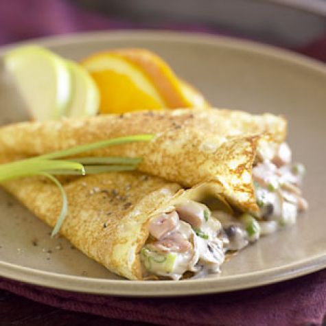 Crepes à la Sauce Camembert