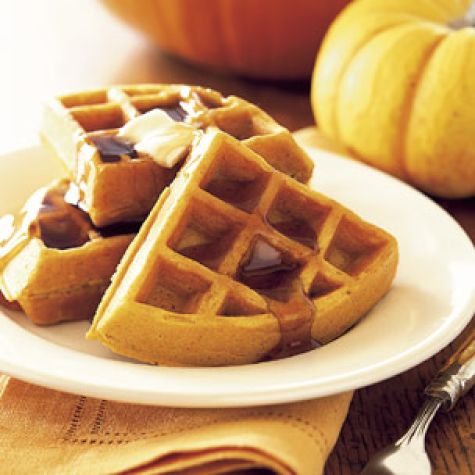 Pumpkin Pie Waffles