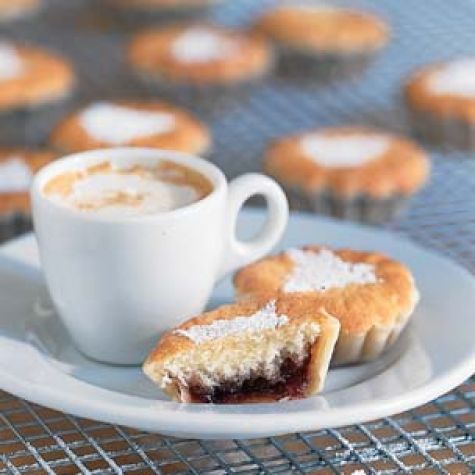 Jam-Filled Frangipane Tartlets