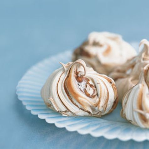 Marbled Chocolate Meringues
