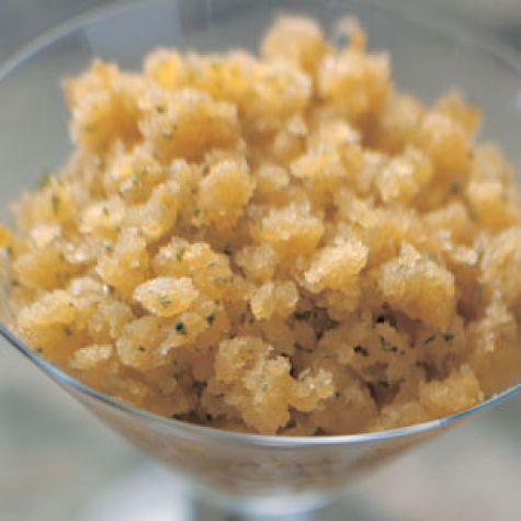 Cantaloupe-Basil Granita
