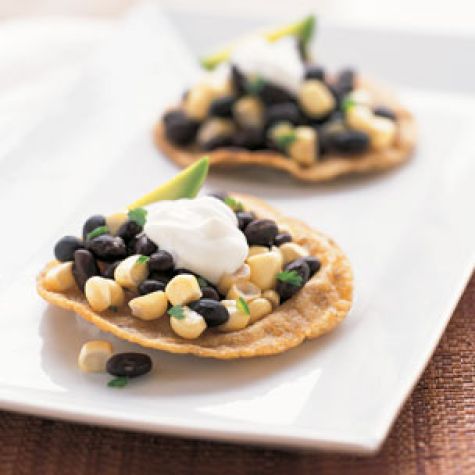 Black Bean & Fresh Corn Tostadas