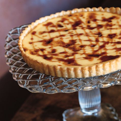 Crostada di Ricotta with Cherry Syrup