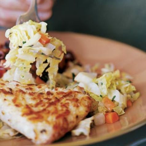 Savoy Cabbage and Turnips