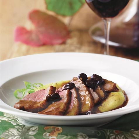 Duck Breasts with Port Finishing Sauce