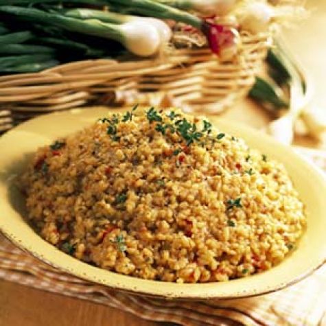 Oven-Baked Brown Rice with Roast Tomatoes