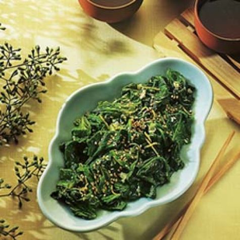 Lemon Zest Spinach