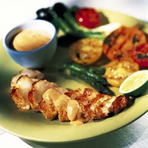 Monkfish with Chipotle Sauce