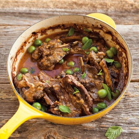 Braised Moroccan Lamb Chops