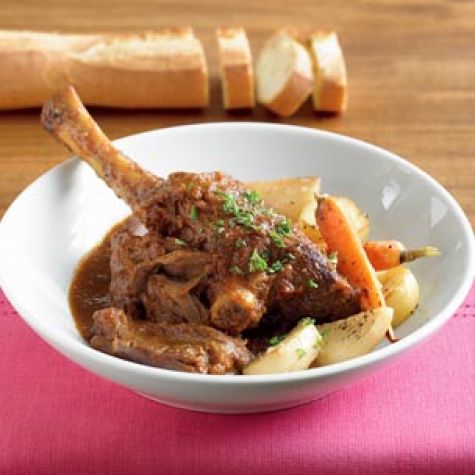 Stout-Braised Lamb Shanks