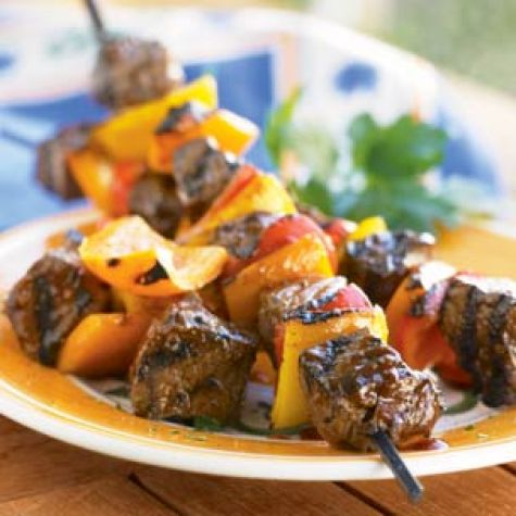 Steak and Bell Pepper Kabobs