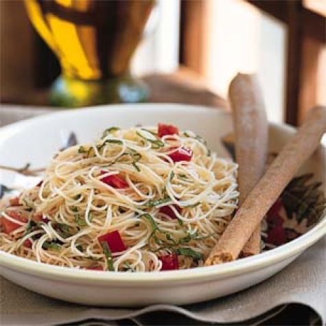 Capellini with Fresh Tomatoes and Basil
