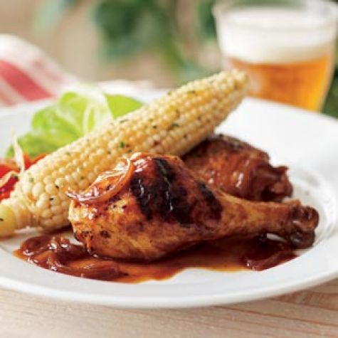 Beer-Braised Barbecued Chicken