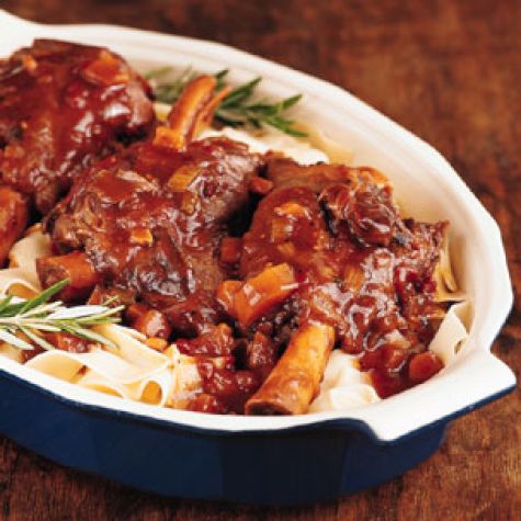Slow-Cooker Braised Lamb Shanks