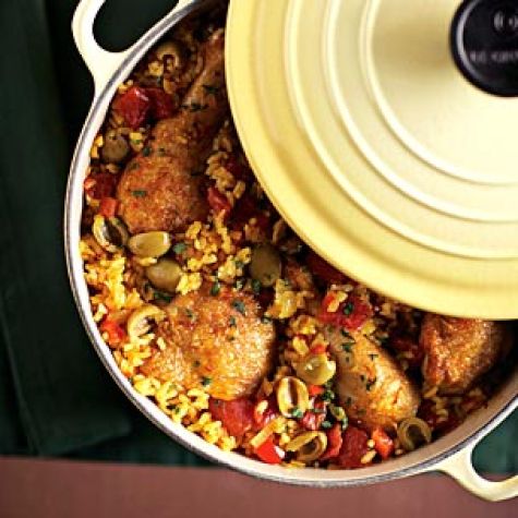 Chicken with Saffron Rice
