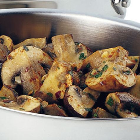 Mushrooms with Piment d'Espelette