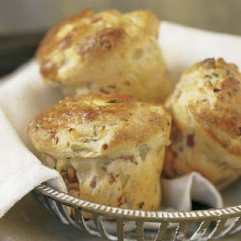 Bacon, Onion and Walnut Mini-Breads