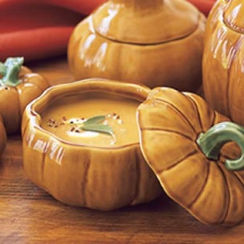 Butternut Squash & Apple Soup with Chestnuts
