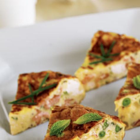 Spring Onion & Smoked Salmon Frittata